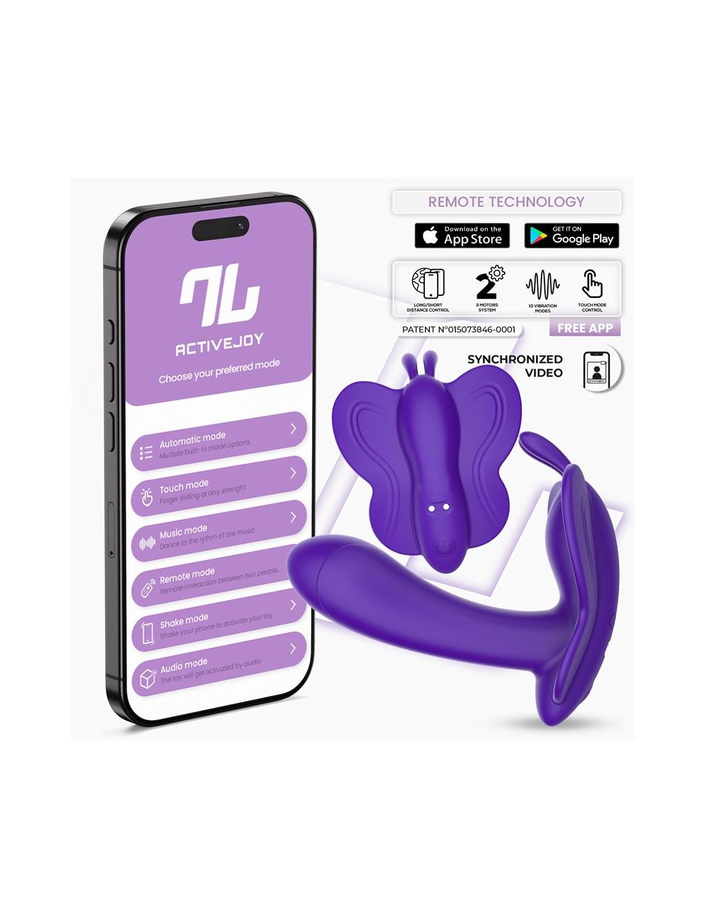 Wingy Estimulador Mariposa con APP Purpura