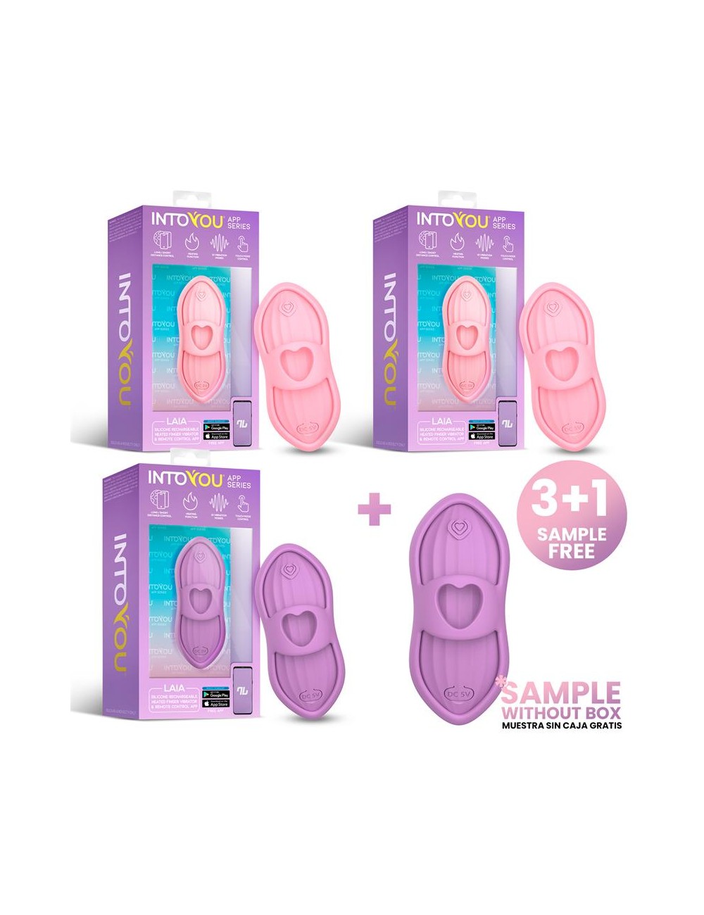 Pack 31 Laia Estimulador de Dedo y Funda con APP