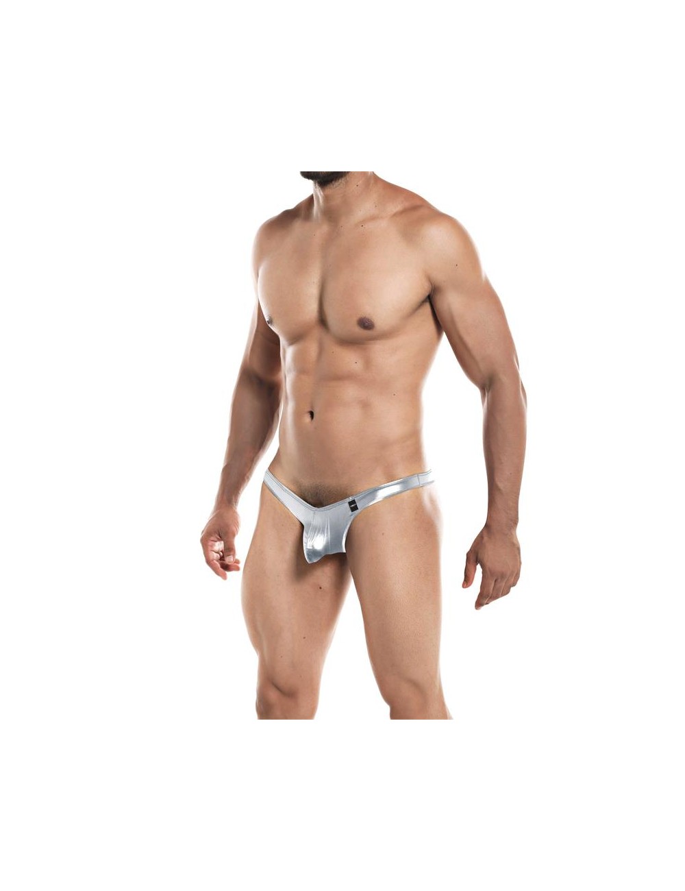 Tanga con Push Up Provocative Plateado Skai