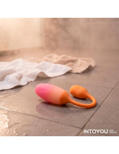 NexEgg Huevo Vibrador Silicona Doble Capa App Naranja Rosa