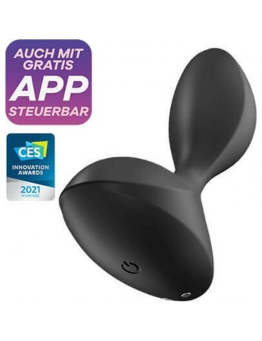 Sweet Seal Plug Anal con Vibracion y APP Negro