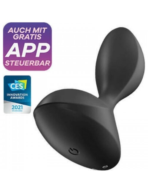 Sweet Seal Plug Anal con Vibracion y APP Negro