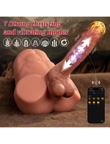 Jonah Semi Torso con Dildo Desmontable Thrusting y APP 348 kg