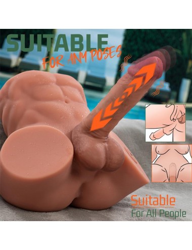Gretel Semi Torso con Dildo Desmontable Thrusting y APP 6 kg