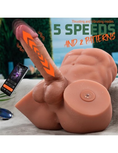 Gretel Semi Torso con Dildo Desmontable Thrusting y APP 6 kg