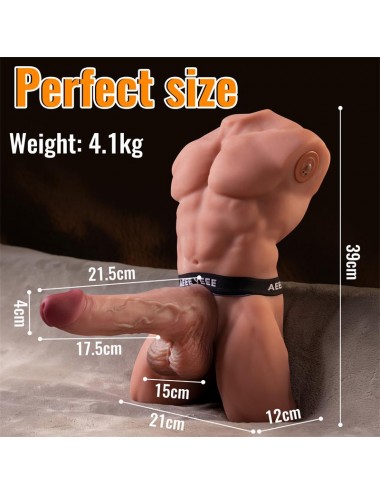 Ely Torso con Dildo Desmontable Thrusting y APP 41 kg