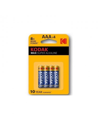 Pilas Alkaline Super Max AAA LR3 Blister de 4