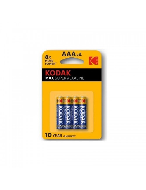 Pilas Alkaline Super Max AAA LR3 Blister de 4