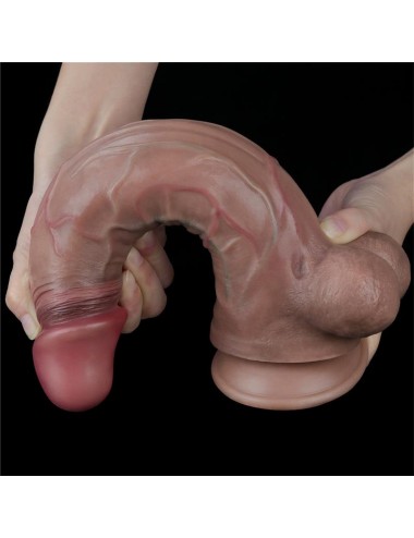 Dildo Realista Doble Capa Silicona Platinum 115