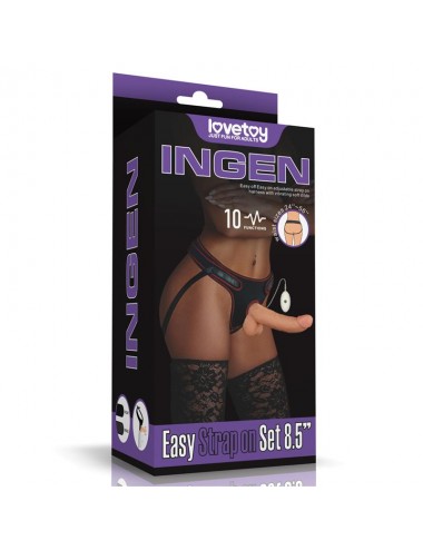 Arnes con Dildo con Vibracion y Control Remoto 85