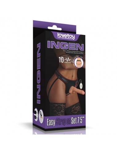 Arnes con Dildo con Vibracion y Control Remoto 75