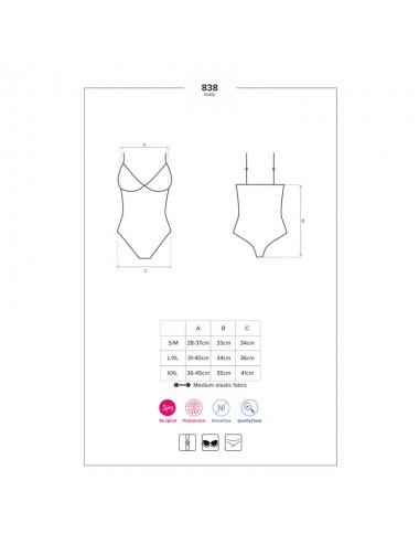 838 TED 1 Bodysuit Negro