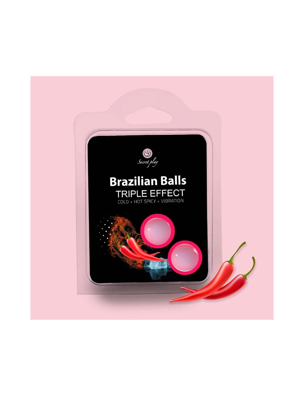 Set 2 Brazilian Balls Triple Efecto Calor Frio y Vibracion