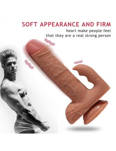 Austin Dildo con 10 Modos de Vibracion y Estimulador de Clitoris