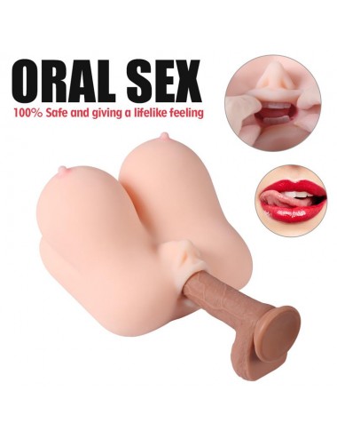 Jalome Masturbador 3 en 1 Vagina Boca y Pecho 32 kg