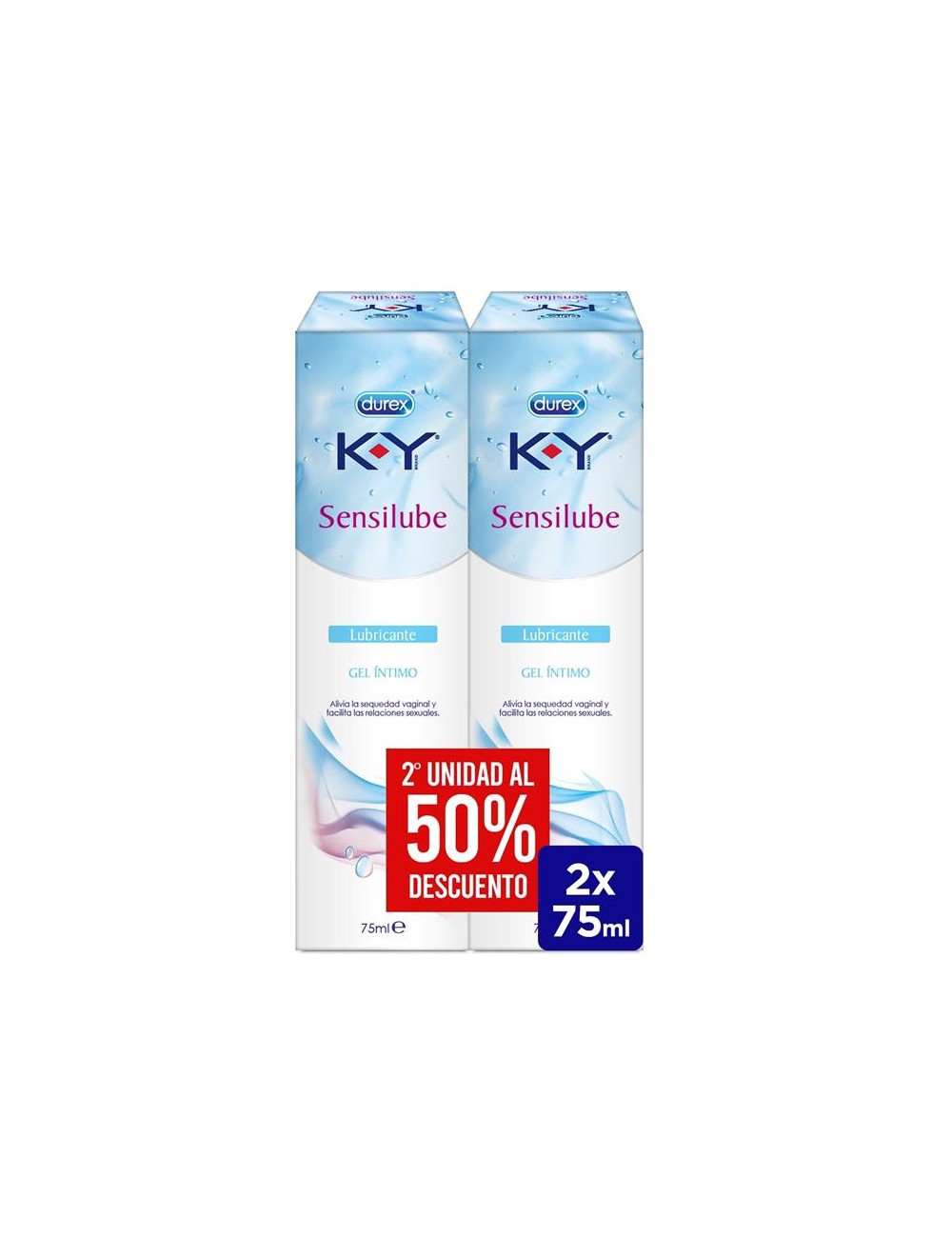 Lubricante Base Agua Duplo KY Sensilub 75ml