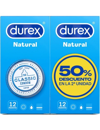 Duplo Preservativos Natural 2x 12 ud