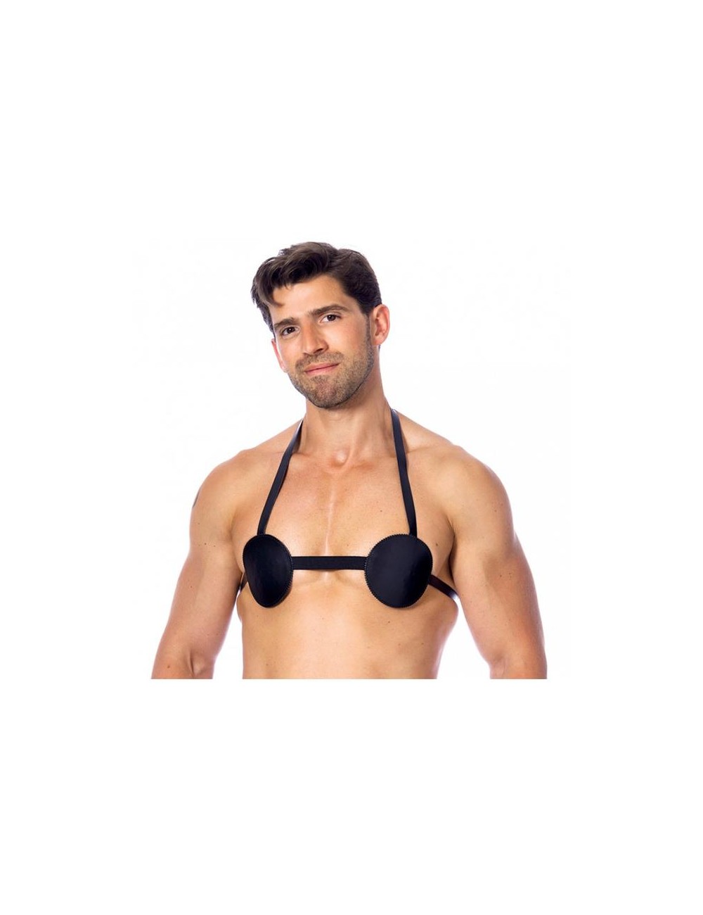 Sujetador de Cuero con Pinchos Unisex