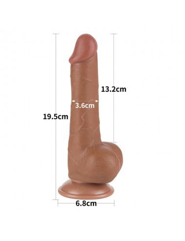 Dildo con Piel Retractil 75 Bronceado