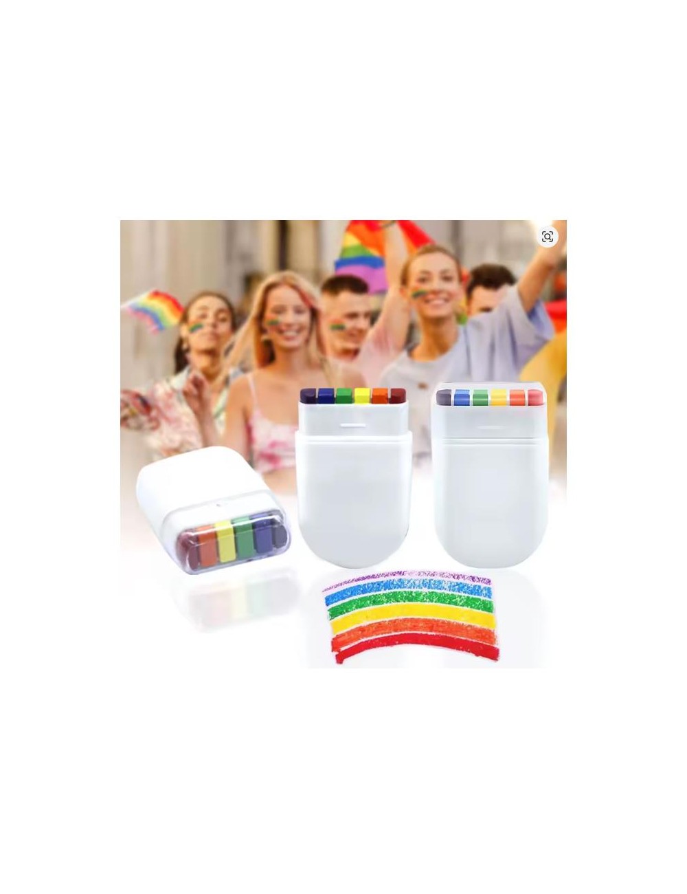 Pintacaras de Crayones LGBT