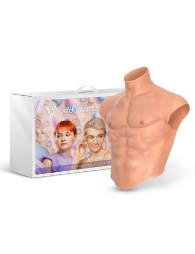 Boomax Traje Torso Masculino Hiperrealista Silicona Liquida Talla S