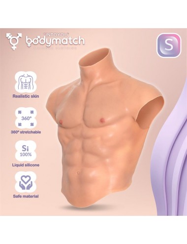 Boomax Traje Torso Masculino Hiperrealista Silicona Liquida Talla S