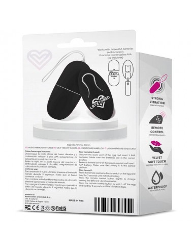 Ecoblack Huevo Vibrador con...