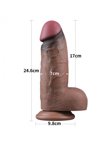 Dildo Silicona Dual Layered XXL 95