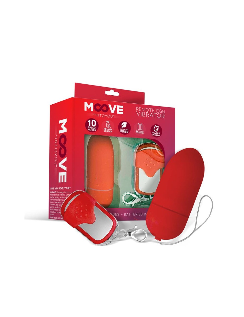 Huevo Vibrador con Control Remoto Rojo