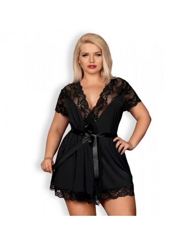 810 PEI 1 Kimono con Encaje Negro