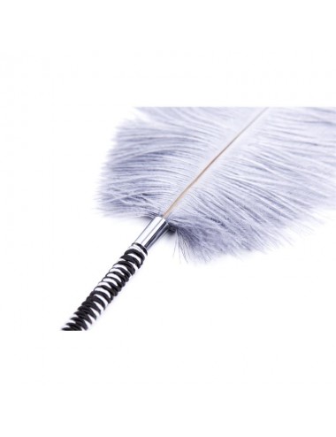 Plumas Estimuladoras 46 cm Blanco Negro