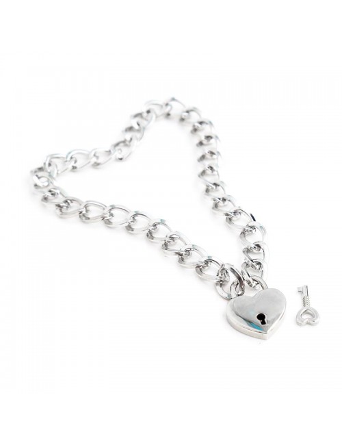 Collar con Candado Metal Talla M 44 cm