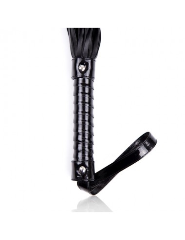 Flogger con Mango Brillante 44 cm Negro