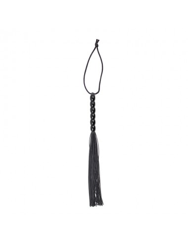 Flogger de Silicona con Mango con 6 Bolas 26 cm Negro
