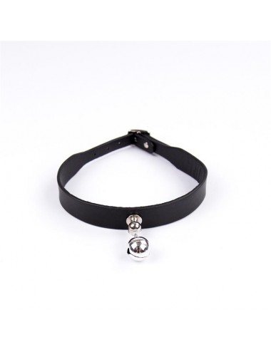 Collar con Cascabel Ajustable 43 cm Negro