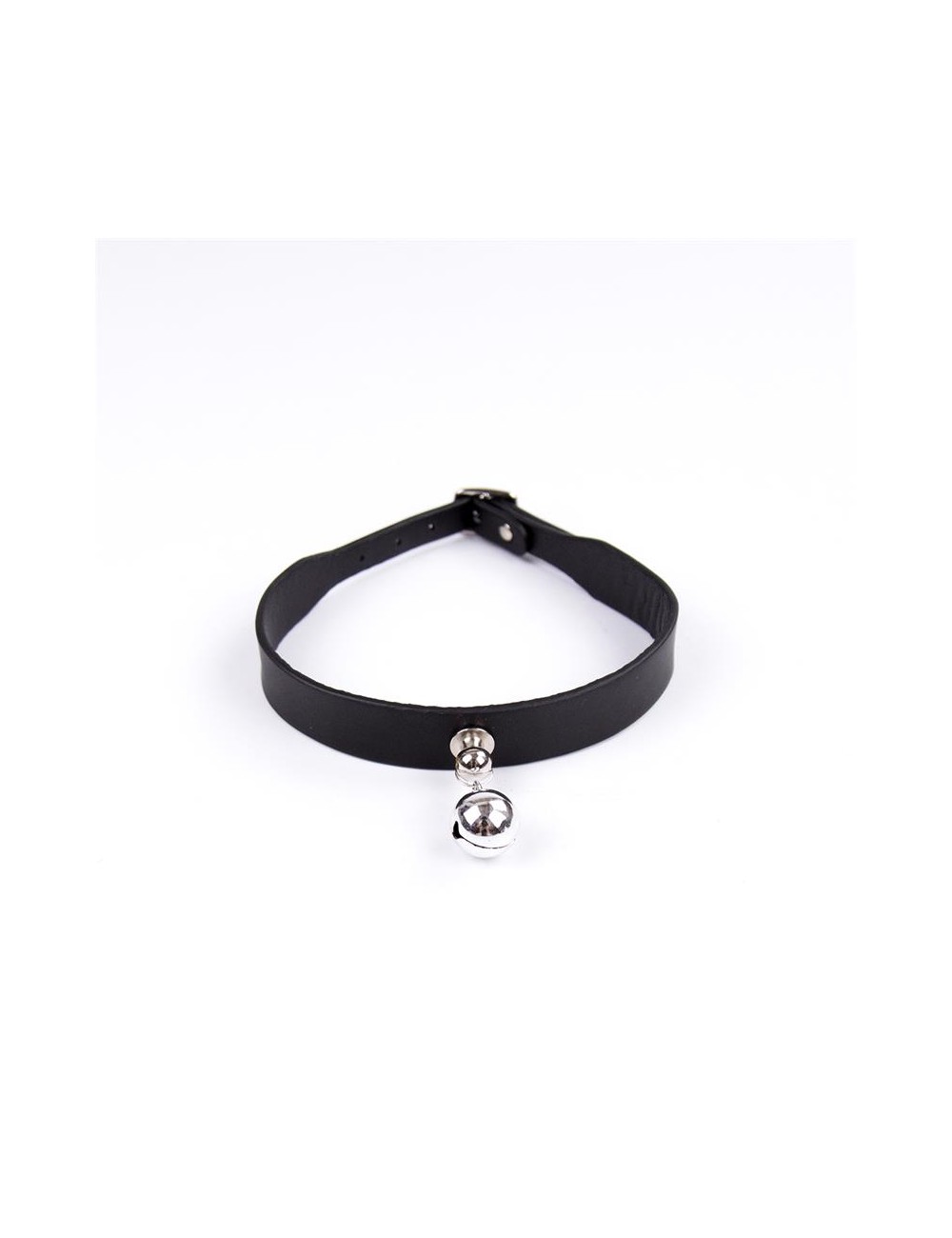 Collar con Cascabel Ajustable 43 cm Negro