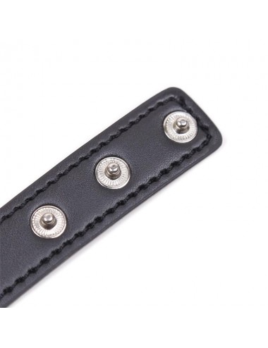 Collar con Aro en Forma de Corazon Ajustable 415 cm Negro