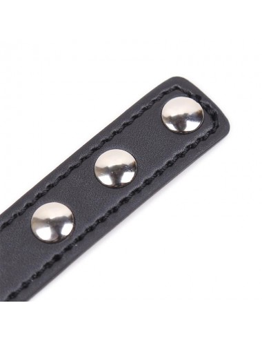Collar con Aro en Forma de Corazon Ajustable 415 cm Negro