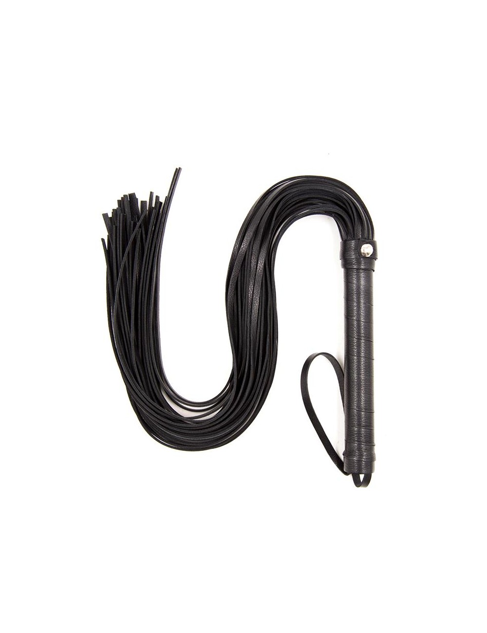 Flogger Mango de Metal 69 cm Negro