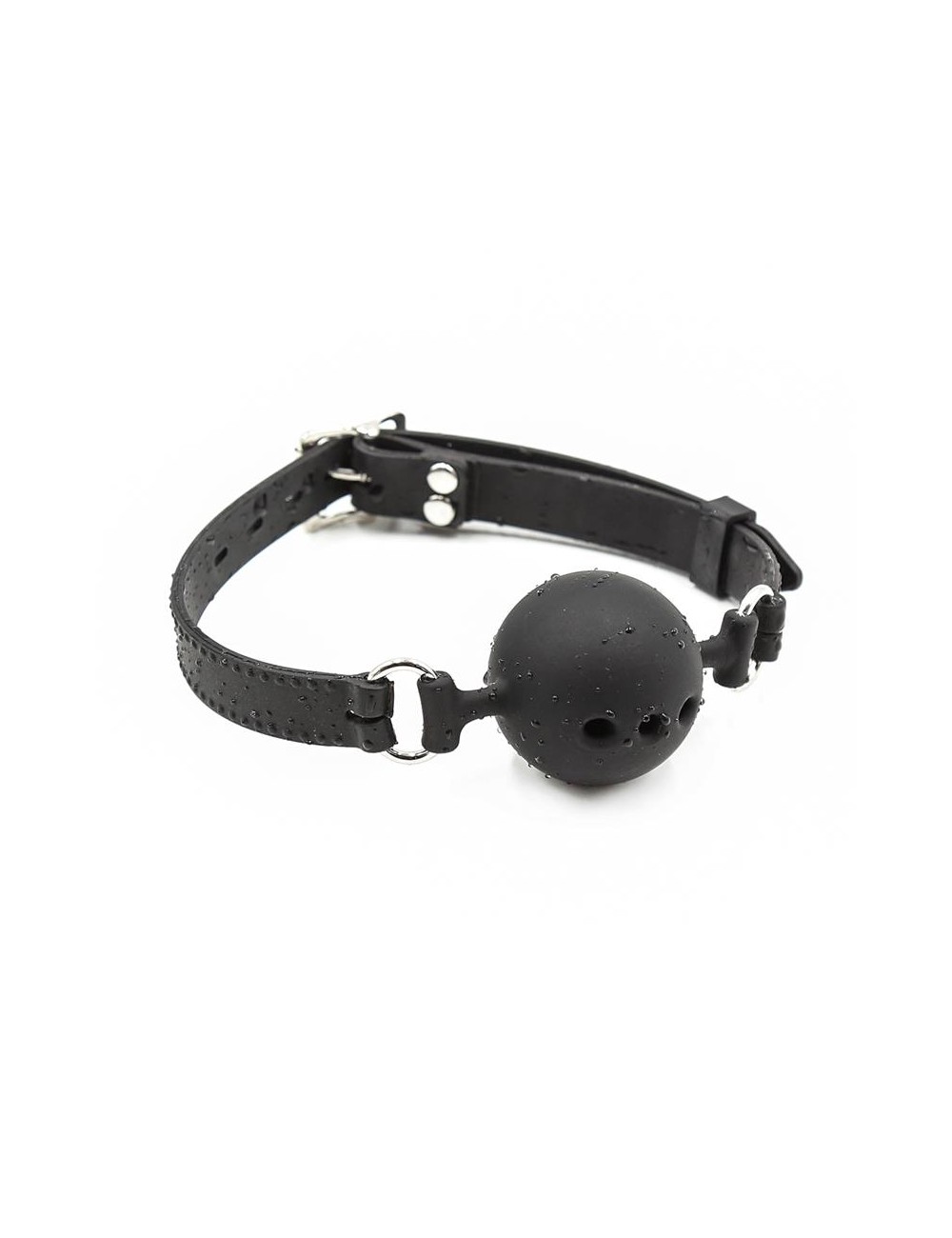 Mordaza de Bola Transpirable Silicona 5 cm Talla L Negro