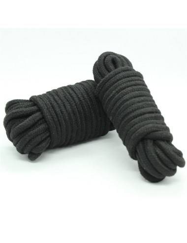 Cuerda Bondage de Algodon 10 Metros Negro
