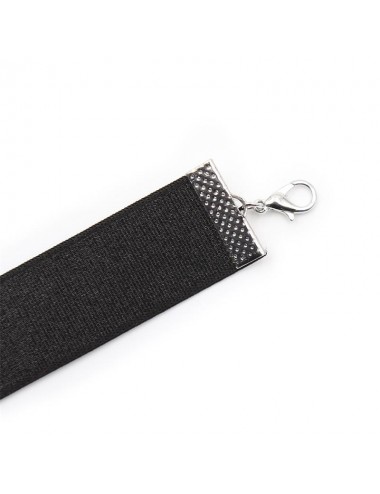 Collar con Lazo y Cascabel 36 cm Negro L