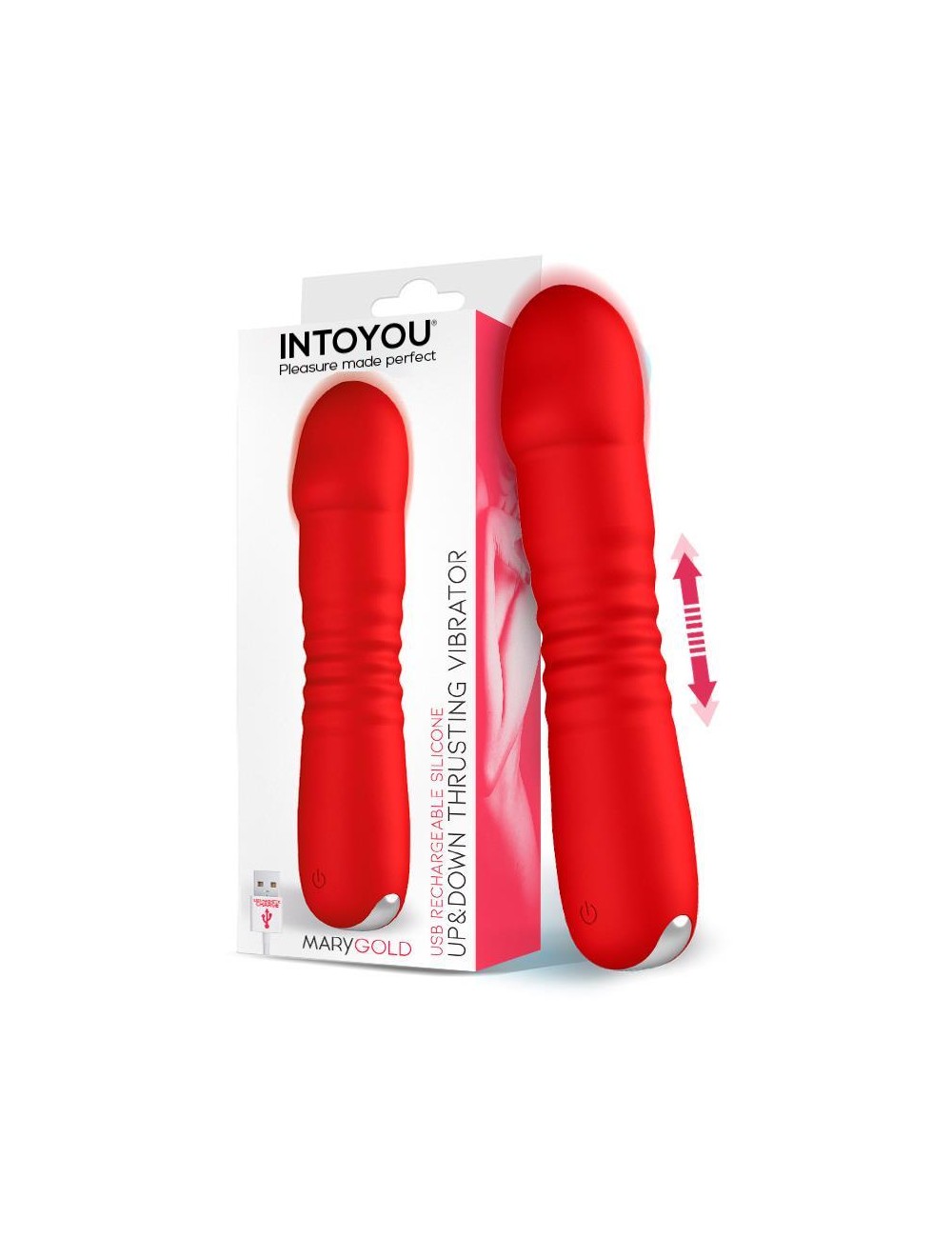 Marygold Estimulador con Movimiento Thrusting Up Down USB Silicona