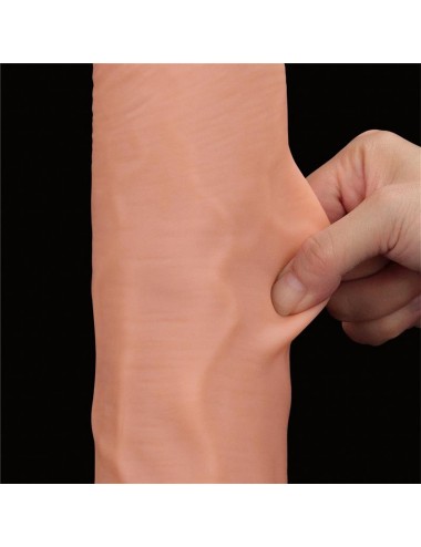 Dildo Dual Layer Piel Retractil 14