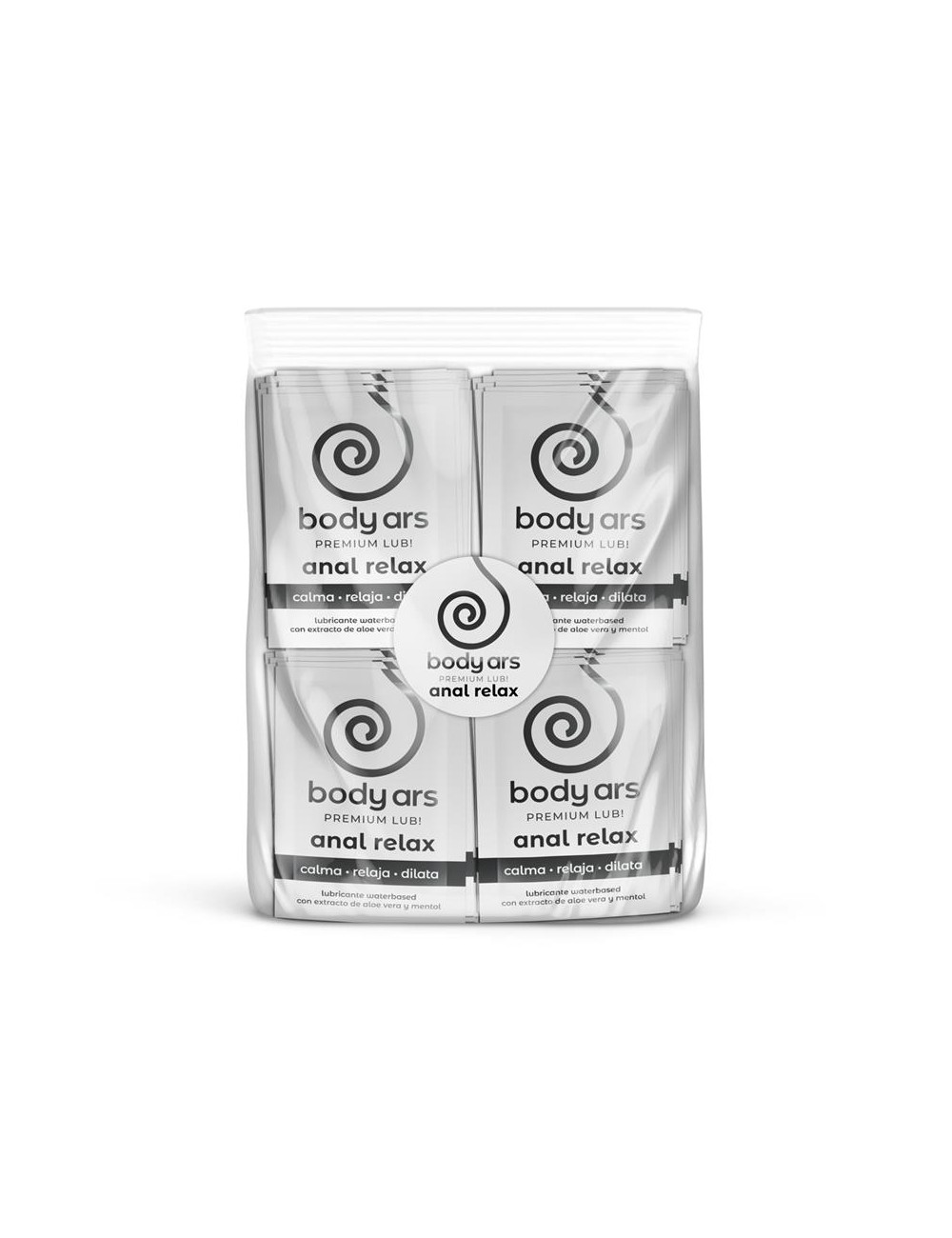 Bolsa Monodosis Gel Lubricante Base Agua Relajante Anal 100 x 4 ml