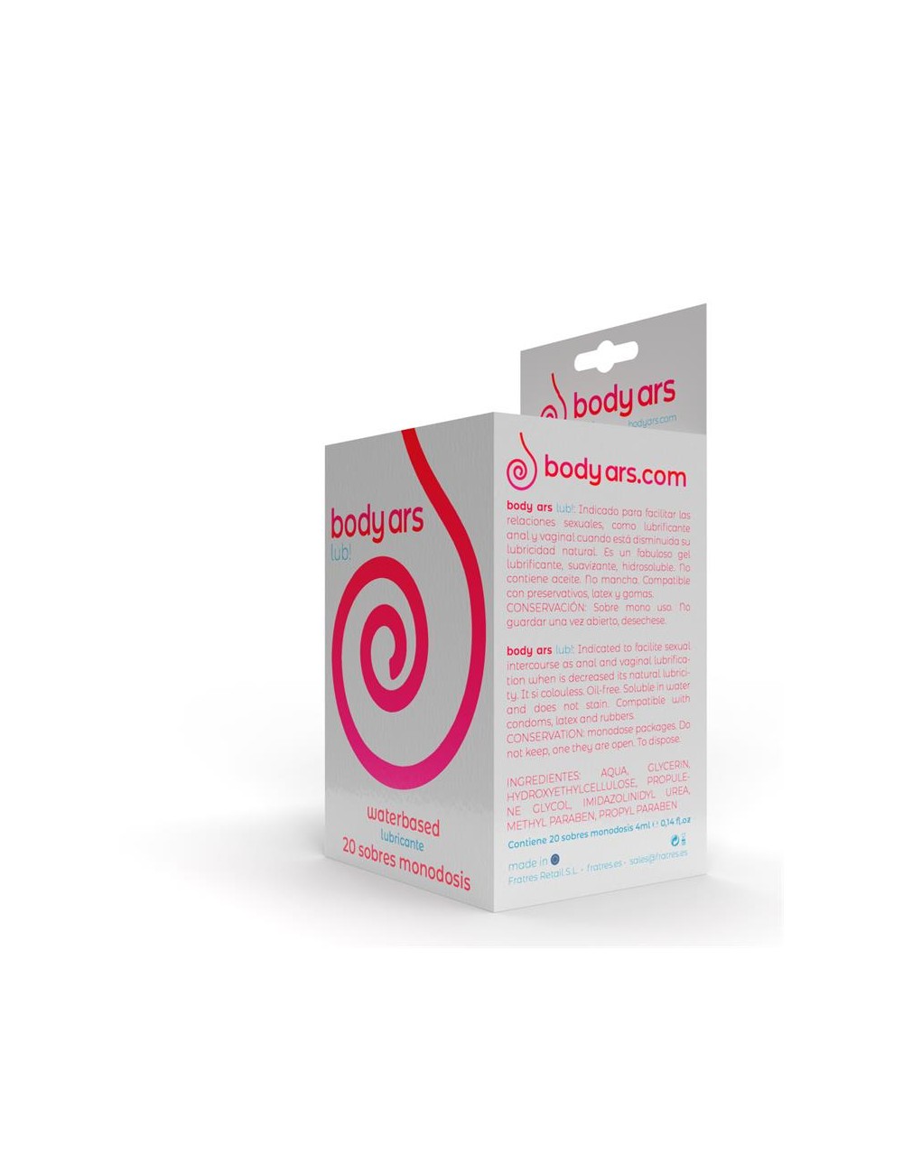 Monodosis Gel Lubricante Base Agua Natural 20 x 4 ml