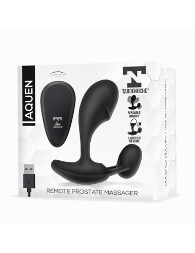 Aquen Estimulador Prostatico y Perineo Control Remoto Silicona Liquida USB Magnetico