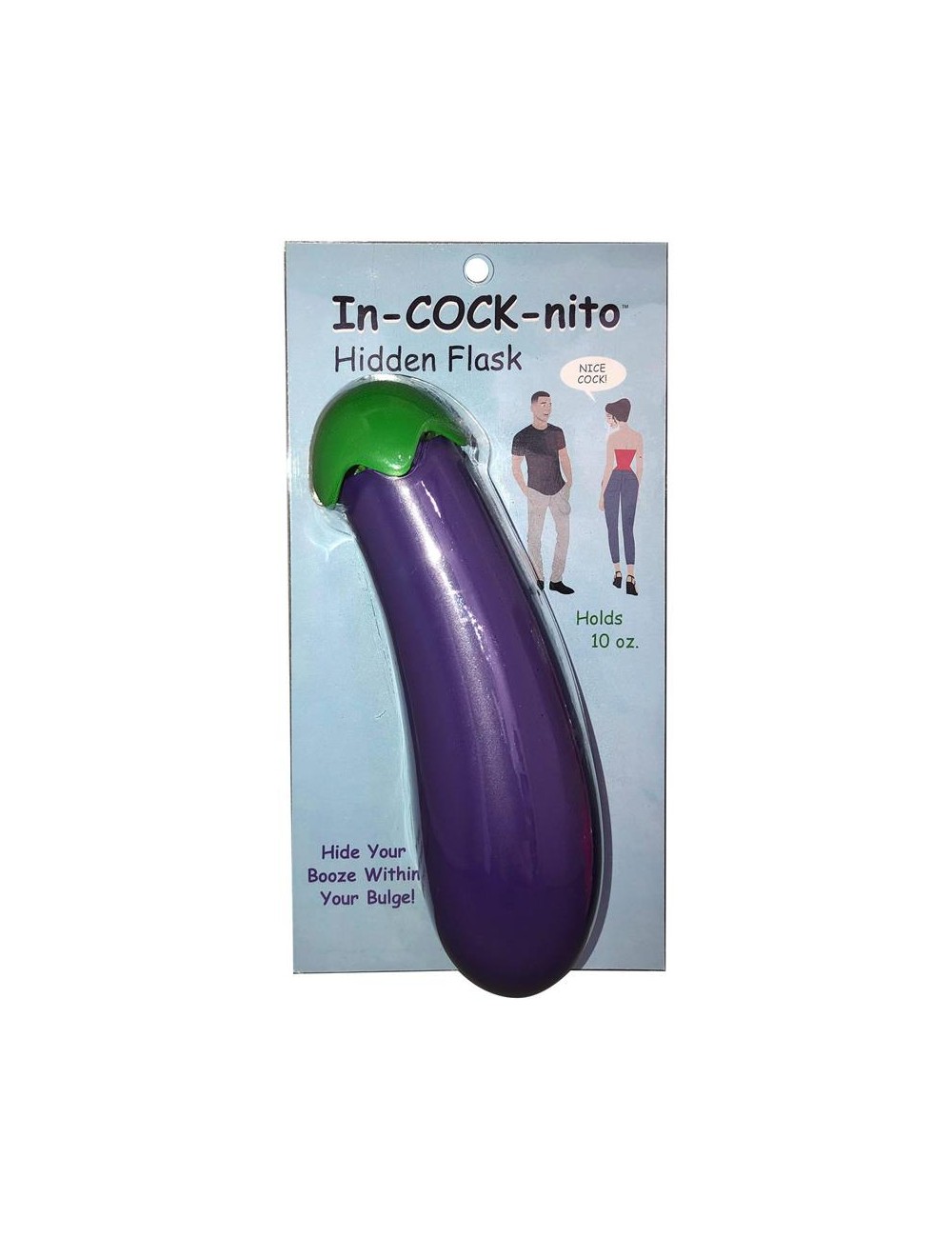 Bottela en Forma de Berenjena In Cock Nito Flask