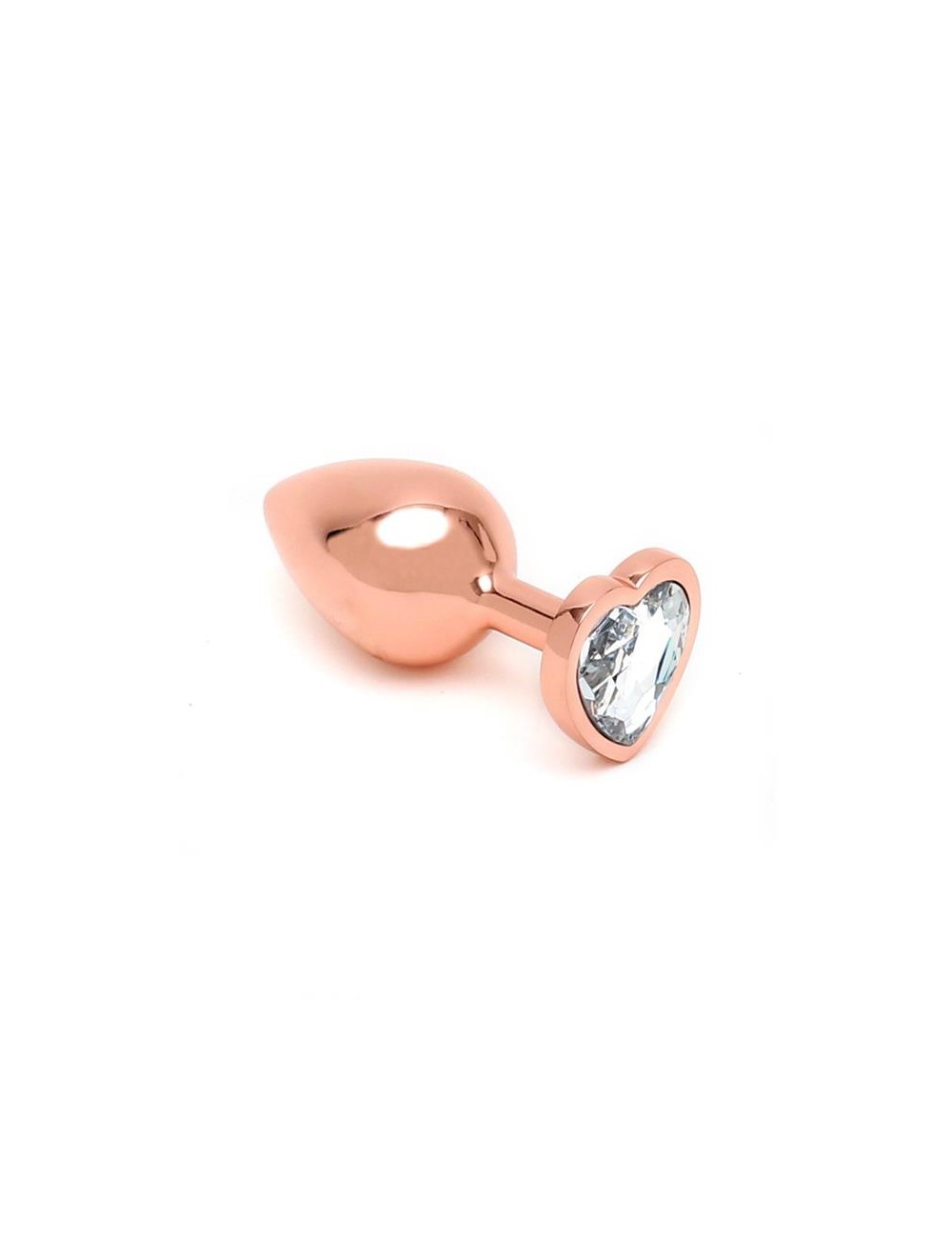 Plug Anal con Joya en Forma de Corazon Pisa Rose Gold
