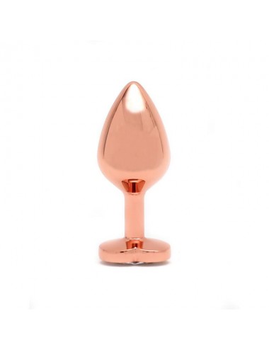 Plug Anal con Joya en Forma de Corazon Pisa Rose Gold